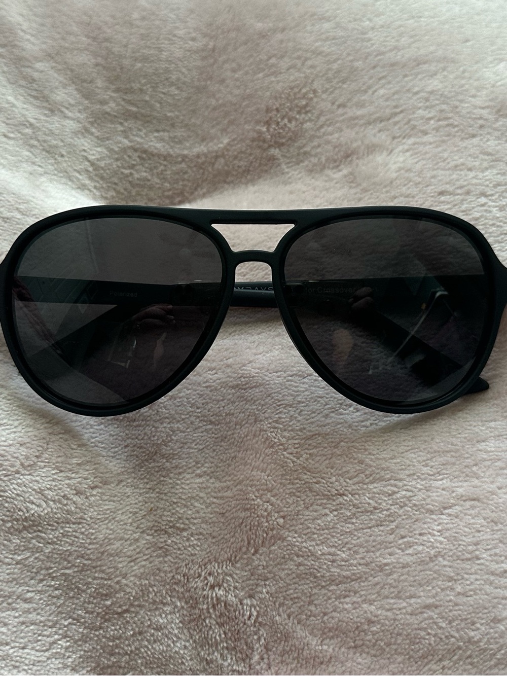 Women's Shady Rays Polarized Black Aviators - no scratches, worn once EUC